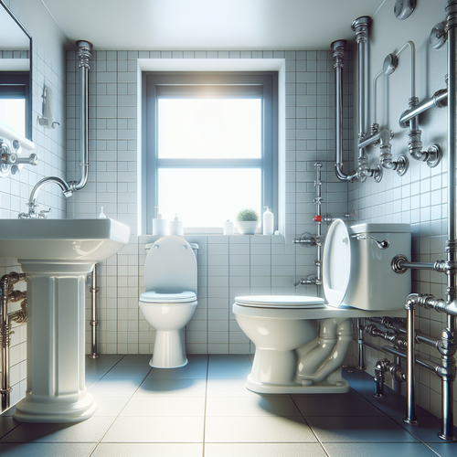 Une salle de bain propre, lumineuse et bien ventilée, prévenant les mouches des toilettes